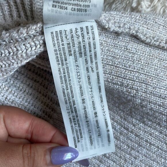 Gray knit cardigan - Picture 2 of 2